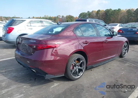 2019 Alfa Romeo Giulia Ti Sport Awd z USA, uszkodzony, nr VIN ZARFANBN0K7608761